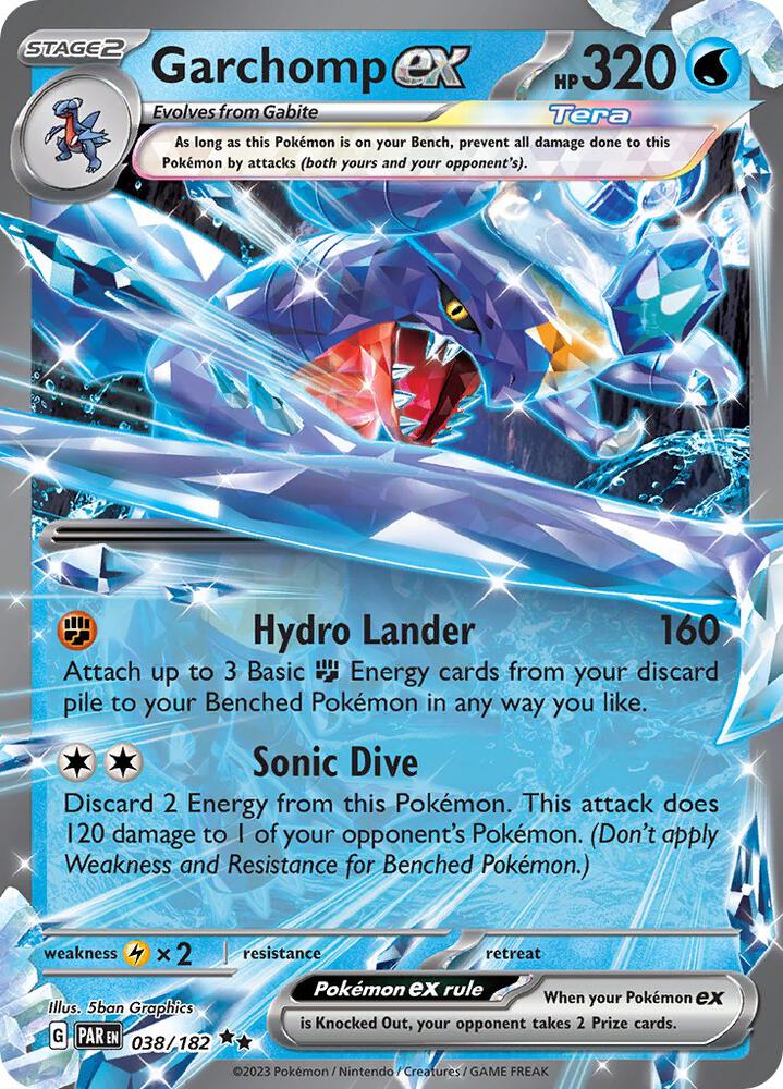 Pokemon Garchomp ex 38/182 Paradox Rift
