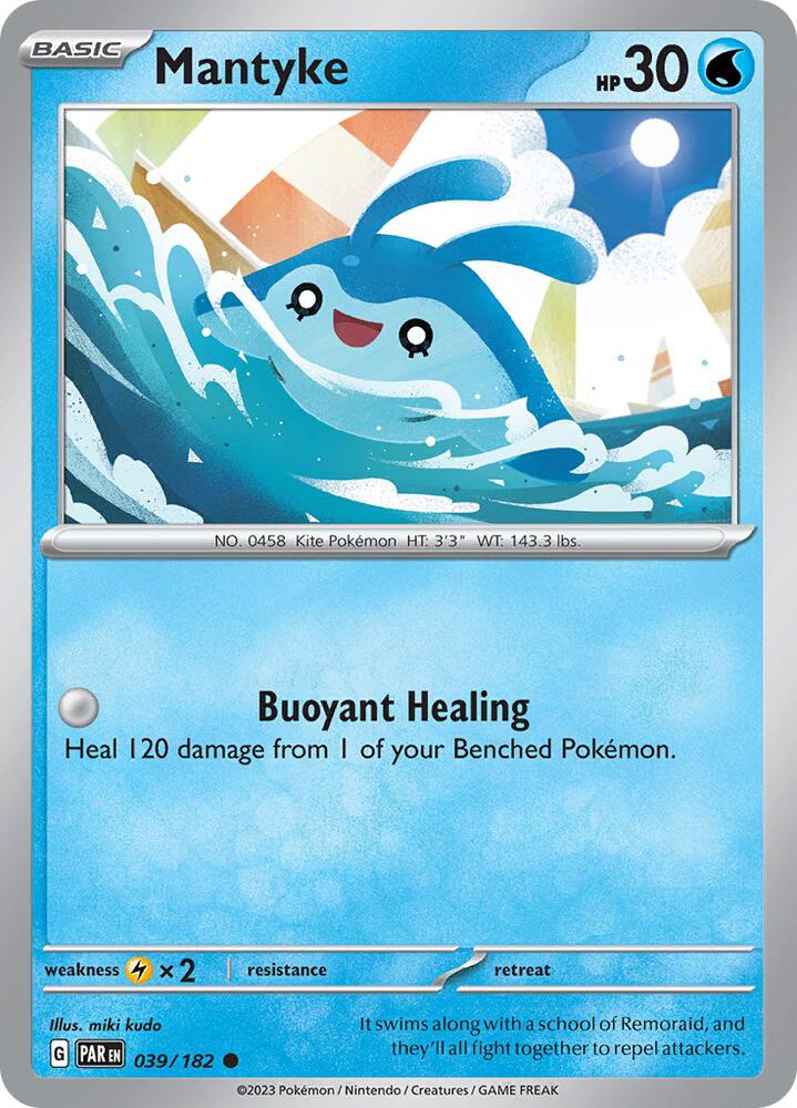 Pokemon Mantyke 39/182 Paradox Rift
