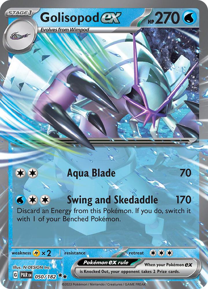 Pokemon Golisopod ex 50/182 Paradox Rift
