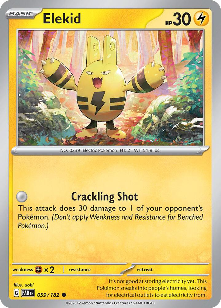 Pokemon Elekid 59/182 Paradox Rift
