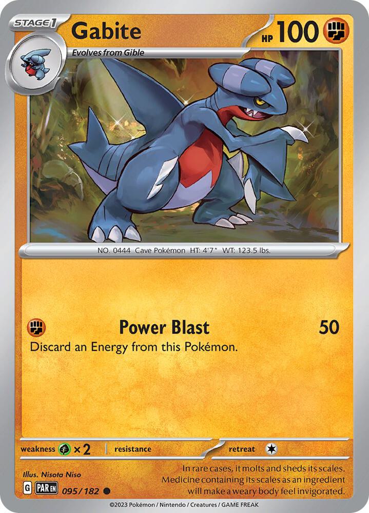 Pokemon Gabite 95/182 Paradox Rift