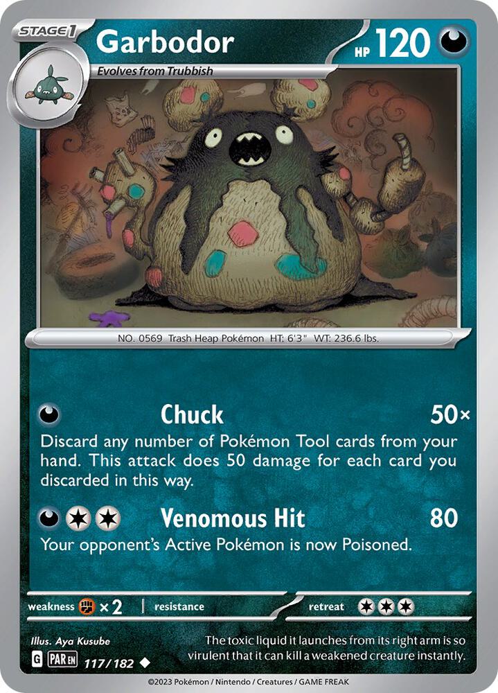 Pokemon Garbodor 117/182 Paradox Rift