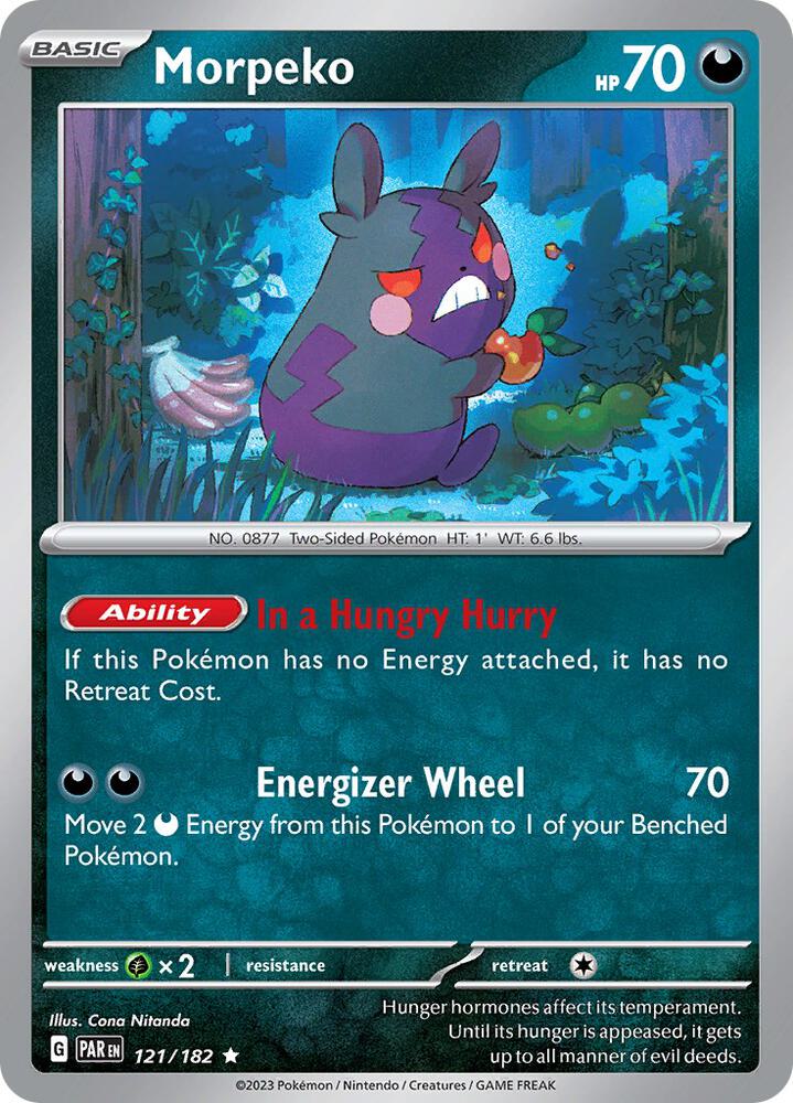 Pokemon Morpeko 121/182 Paradox Rift