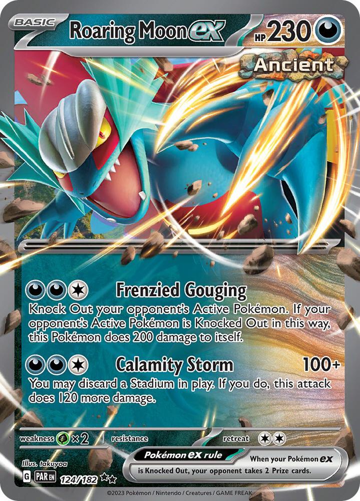 Pokemon Roaring Moon ex 124/182 Paradox Rift