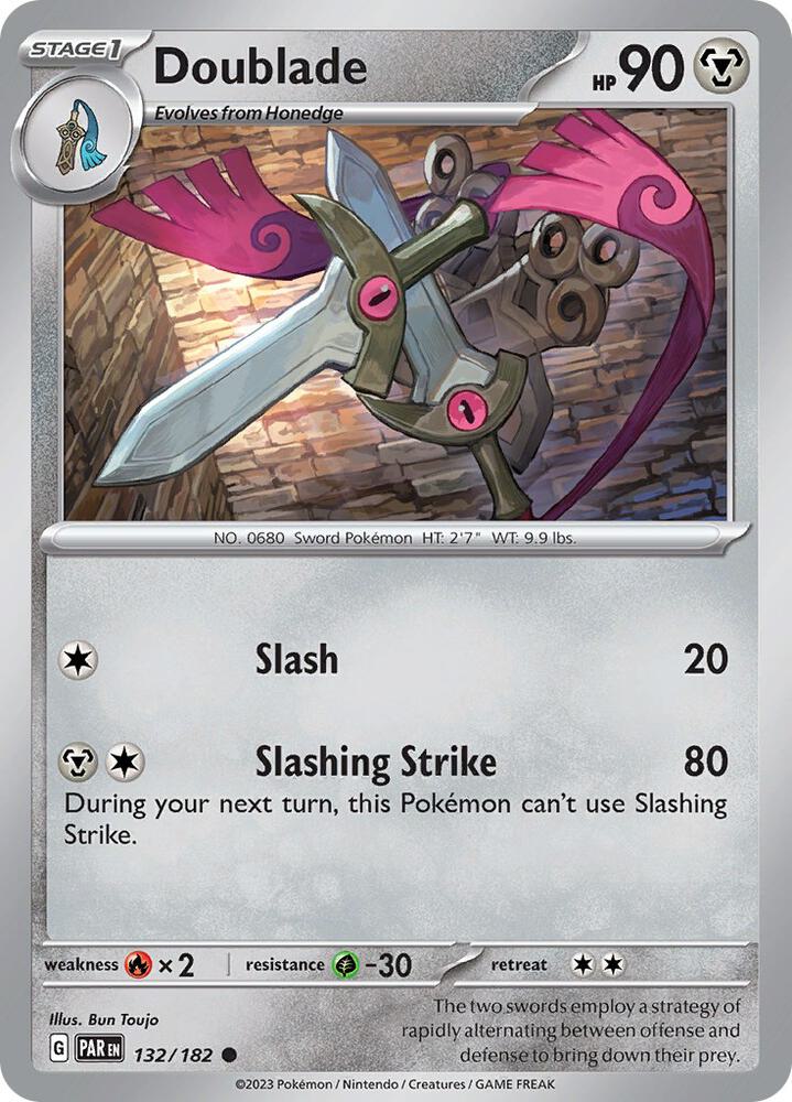 Pokemon Doublade 132/182 Paradox Rift