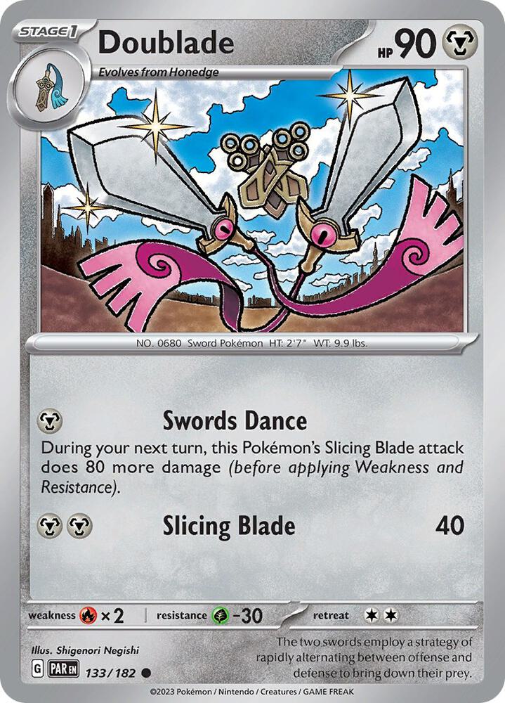 Pokemon Doublade 133/182 Paradox Rift