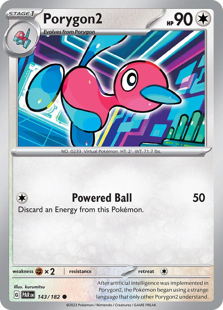 Pokemon Porygon2 143/182 Paradox Rift