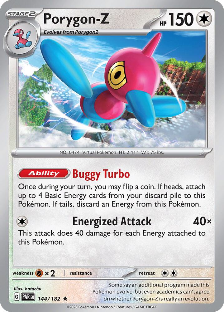 Pokemon Porygon-Z 144/182 Paradox Rift