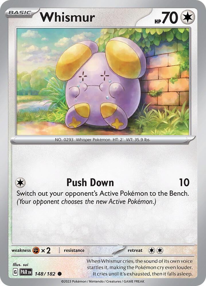 Pokemon Whismur 148/182 Paradox Rift