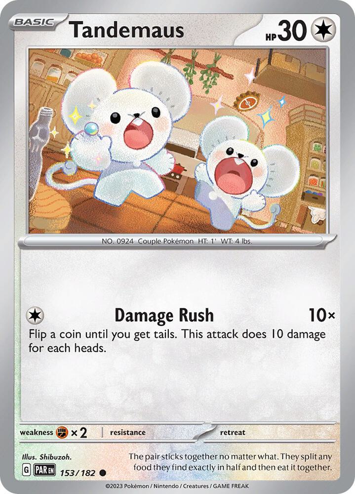 Pokemon Tandemaus 153/182 Paradox Rift