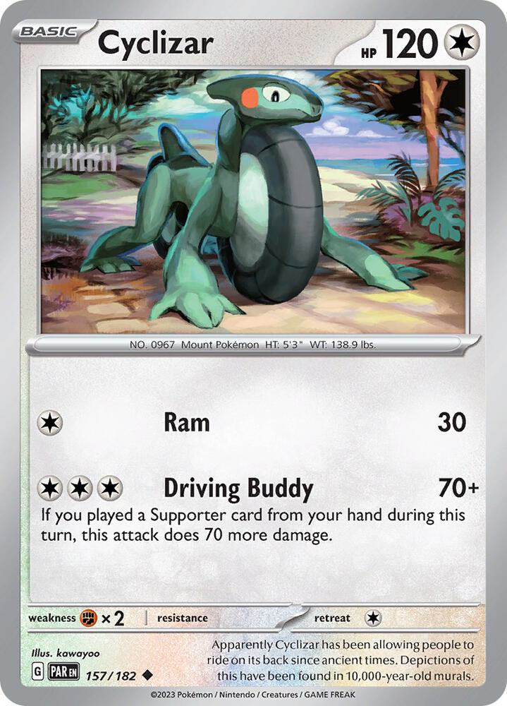 Pokemon Cyclizar 157/182 Paradox Rift