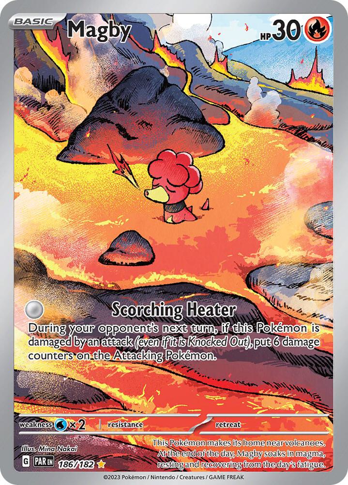 Pokemon Magby 186/182 Paradox Rift