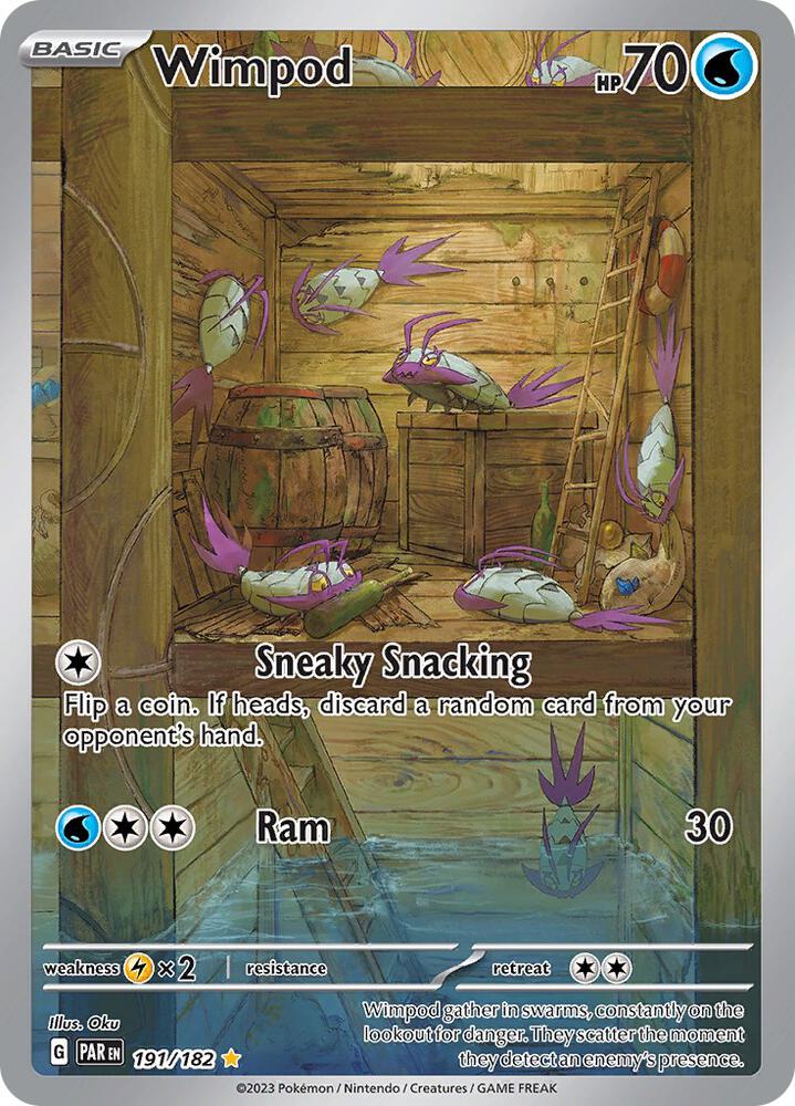 Pokemon Wimpod 191/182 Paradox Rift