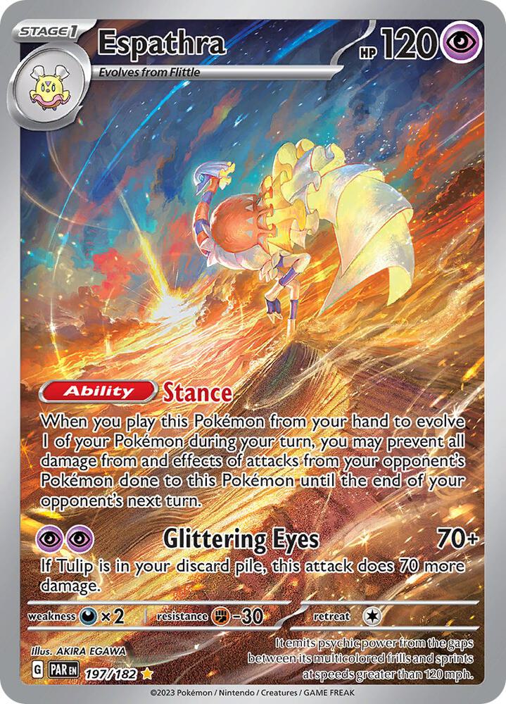Pokemon Espathra 197/182 Paradox Rift