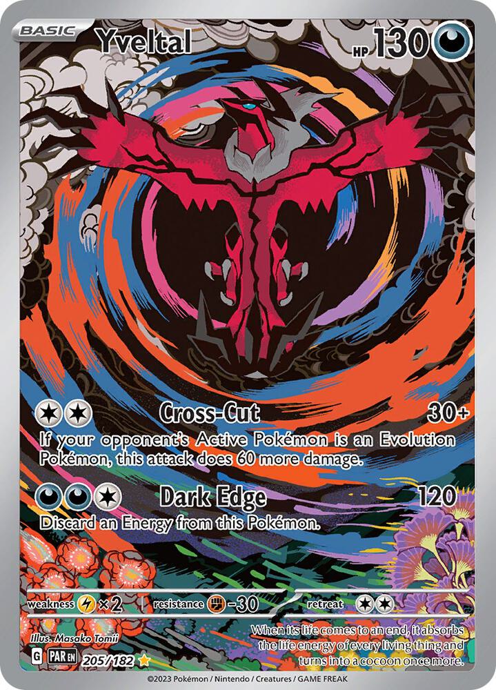 Pokemon Yveltal 205/182 Paradox Rift