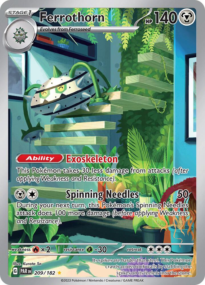 Pokemon Ferrothorn 209/182 Paradox Rift