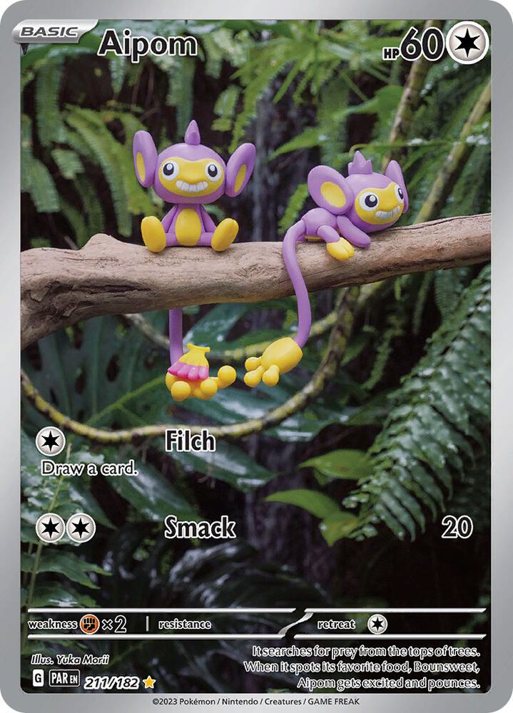 Pokemon Aipom 211/182 Paradox Rift