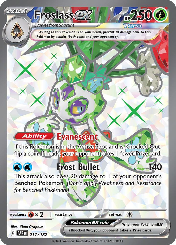 Pokemon Froslass ex 217/182 Paradox Rift