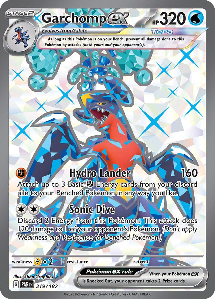 Pokemon Garchomp ex 219/182 Paradox Rift