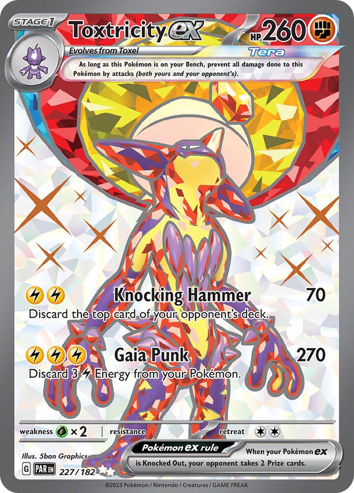 Pokemon Toxtricity ex 227/182 Paradox Rift