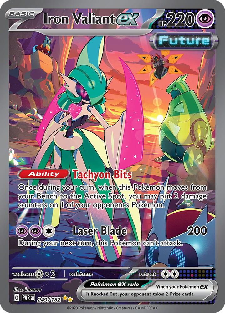 Pokemon Iron Valiant ex 249/182 Paradox Rift