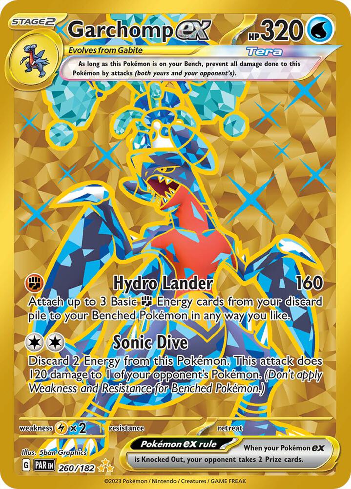 Pokemon Garchomp ex 260/182 Paradox Rift