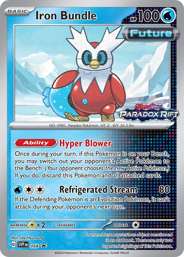 Pokemon Iron Bundle 58 SVP Black Star Promos