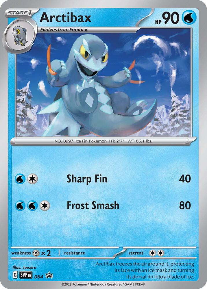 Pokemon Arctibax 64 SVP Black Star Promos