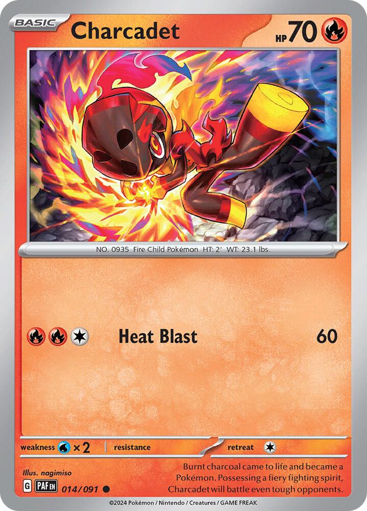 Pokemon Charcadet 14/91 Paldean Fates
