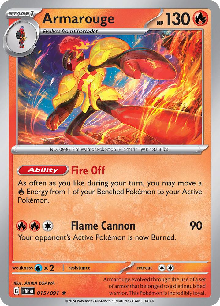 Pokemon Armarouge 15/91 Paldean Fates