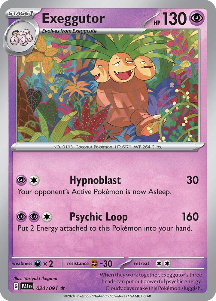 Pokemon Exeggutor 24/91 Paldean Fates