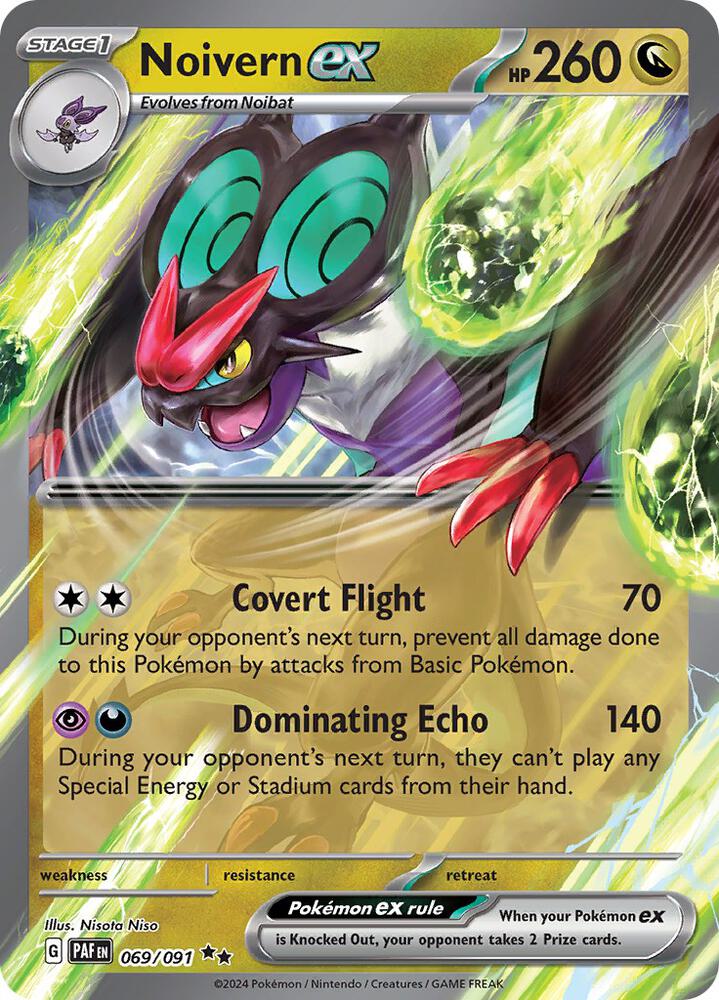 Pokemon Noivern ex 69/91 Paldean Fates