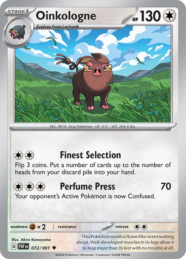 Pokemon Oinkologne 72/91 Paldean Fates