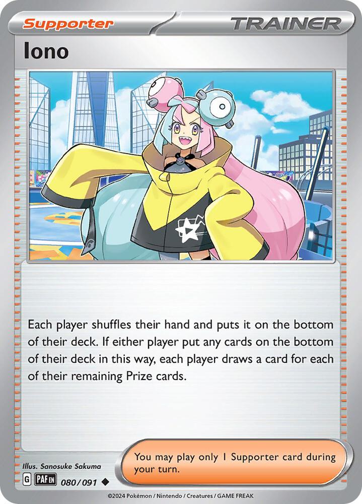 Pokemon Iono 80/91 Paldean Fates