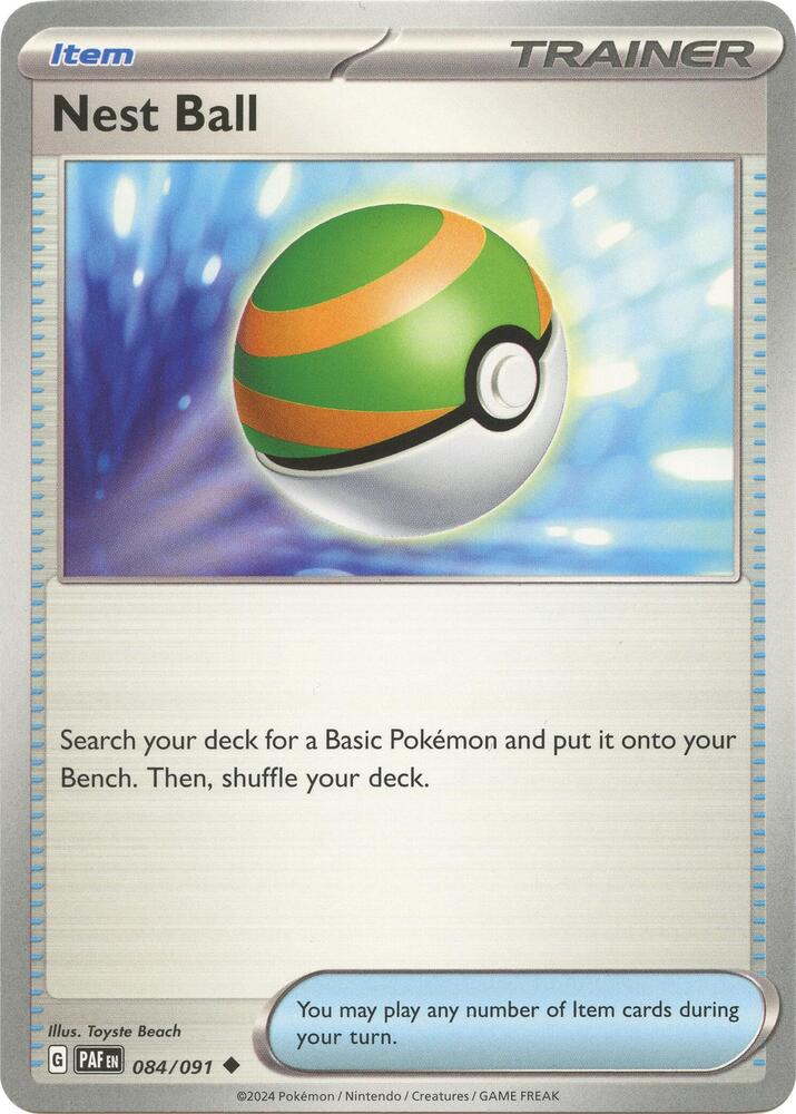 Pokemon Nest Ball 84/91 Paldean Fates