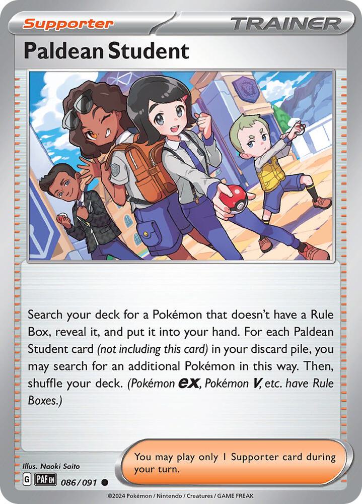 Pokemon Paldean Student 86/91 Paldean Fates