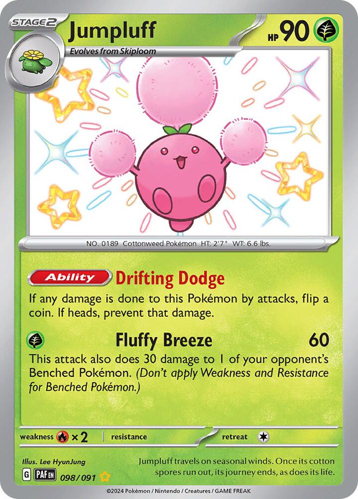 Pokemon Jumpluff 98/91 Paldean Fates