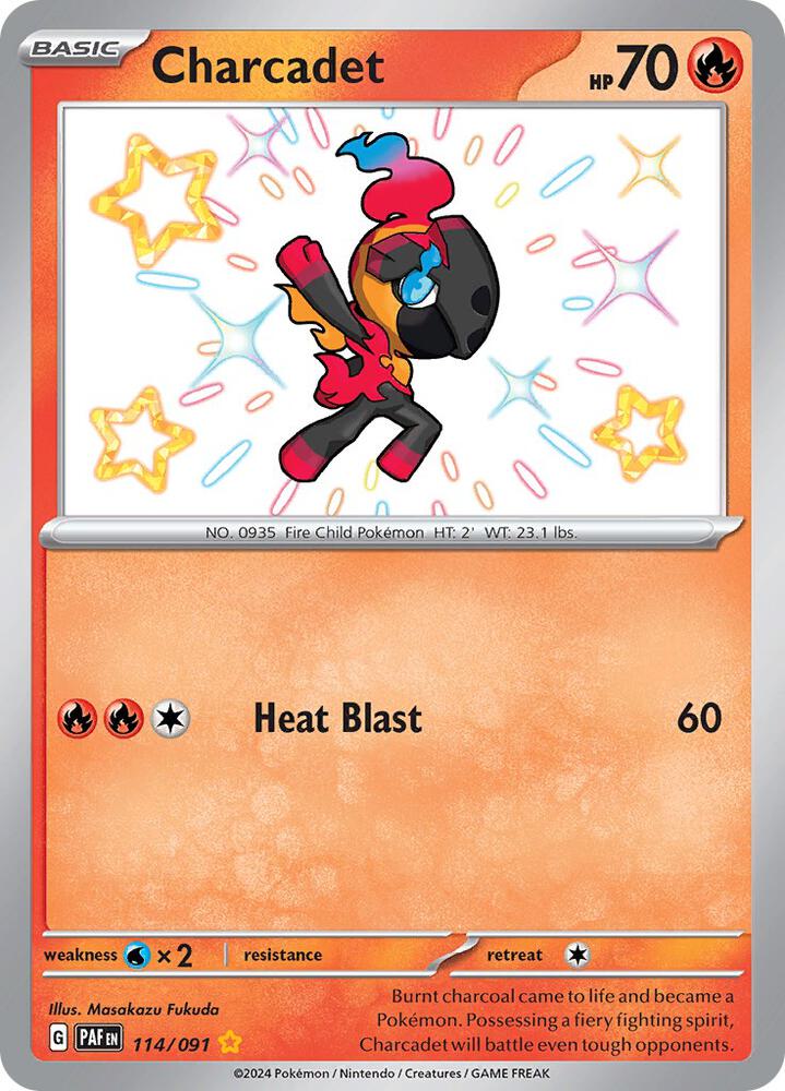 Pokemon Charcadet 114/91 Paldean Fates