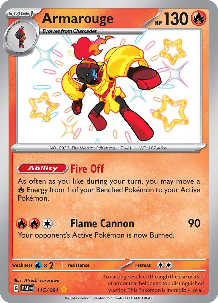 Pokemon Armarouge 115/91 Paldean Fates