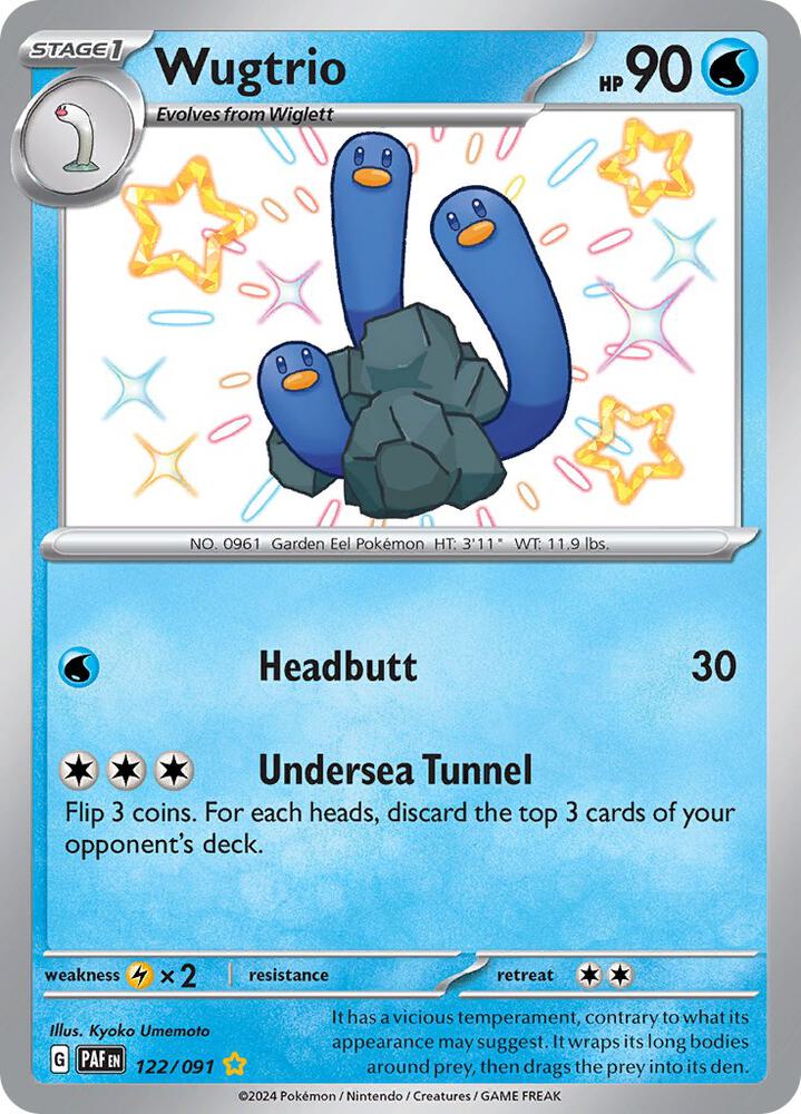 Pokemon Wugtrio 122/91 Paldean Fates