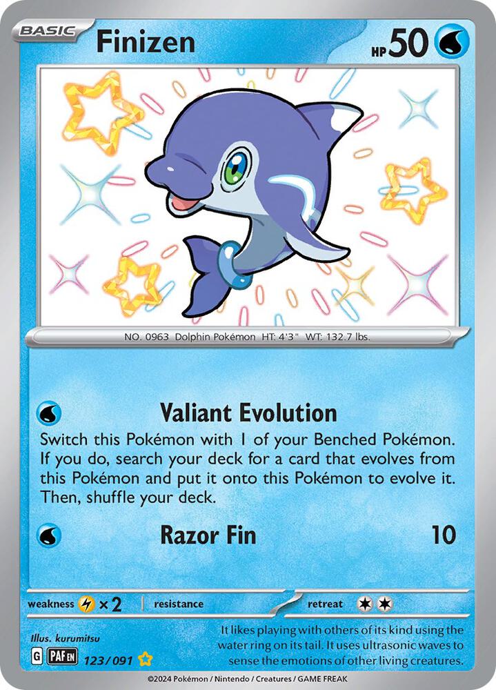 Pokemon Finizen 123/91 Paldean Fates