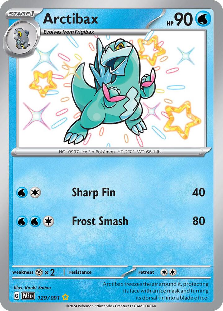 Pokemon Arctibax 129/91 Paldean Fates