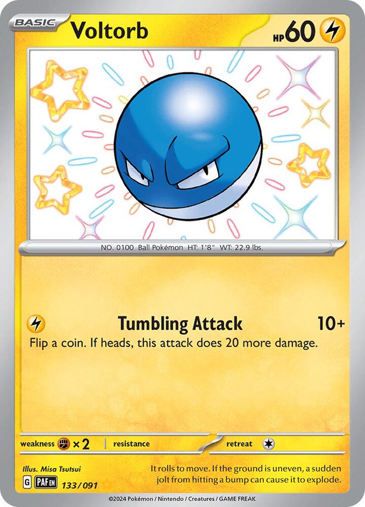 Pokemon Voltorb 133/91 Paldean Fates