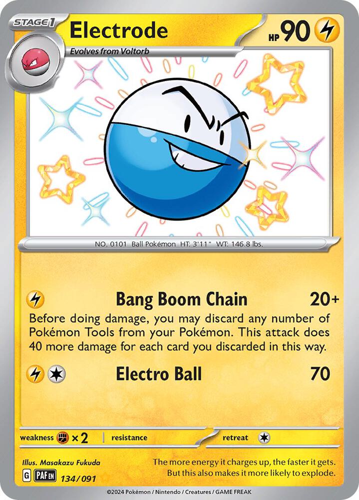 Pokemon Electrode 134/91 Paldean Fates