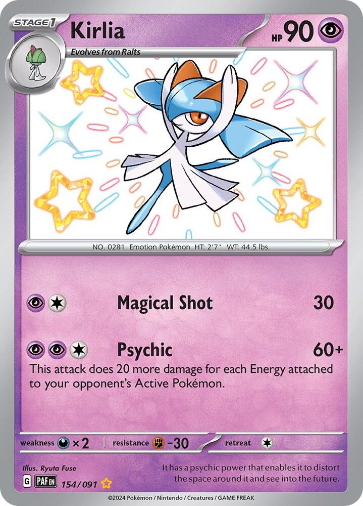 Pokemon Kirlia 154/91 Paldean Fates