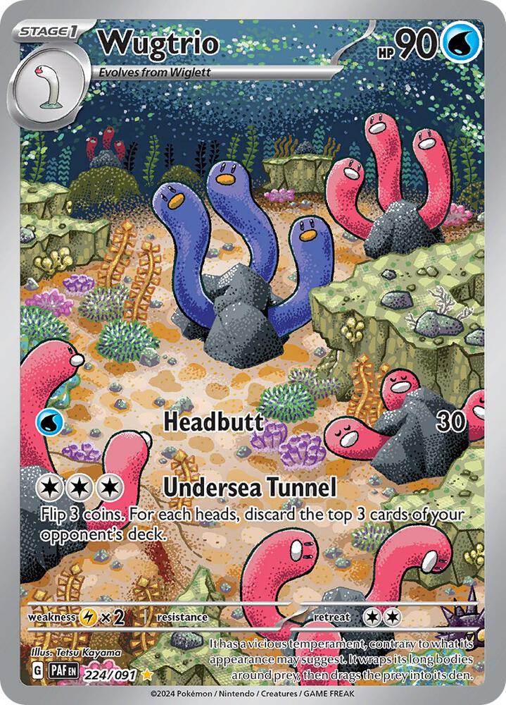 Pokemon Wugtrio 224/91 Paldean Fates