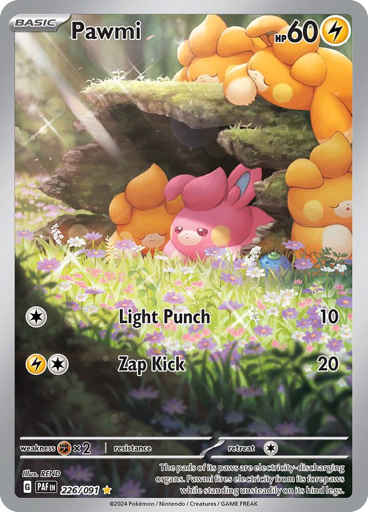 Pokemon Pawmi 226/91 Paldean Fates