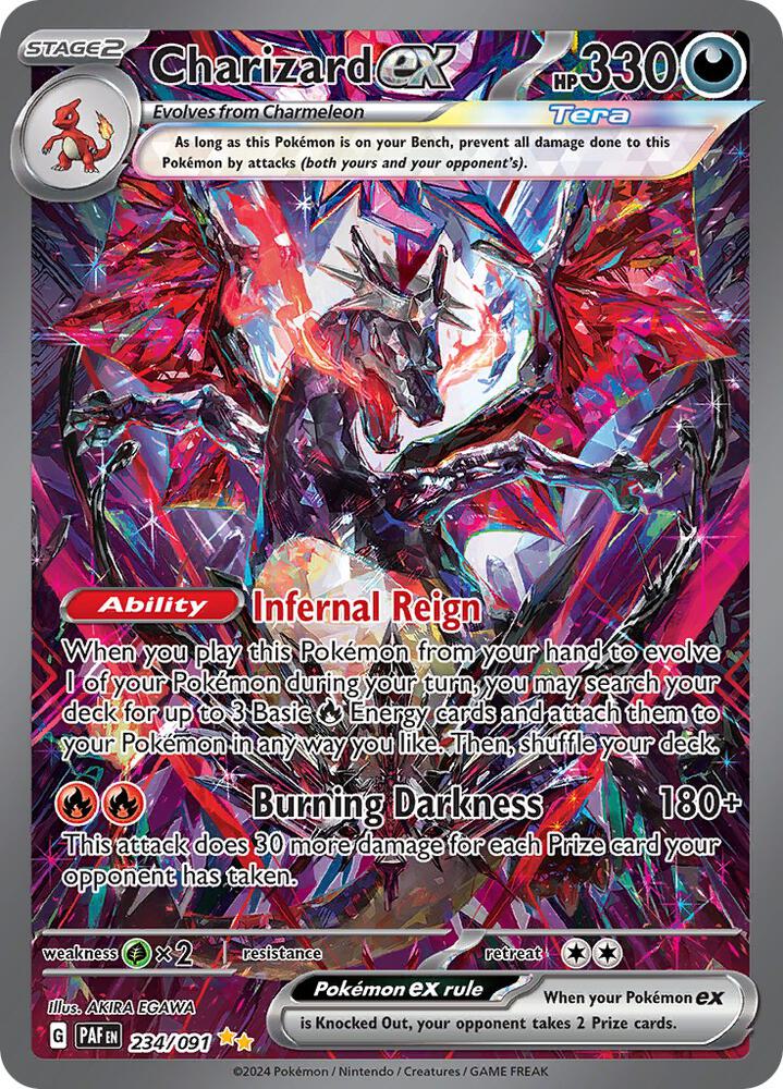 Pokemon Charizard ex 234/91 Paldean Fates