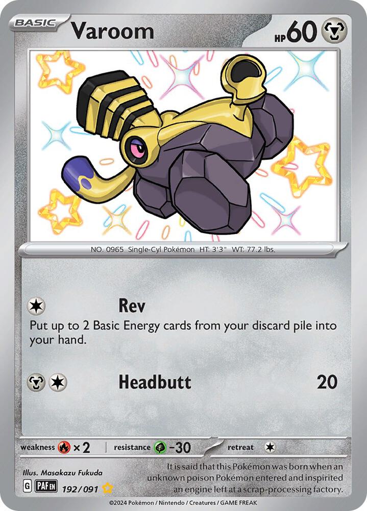 Pokemon Varoom 192/91 Paldean Fates