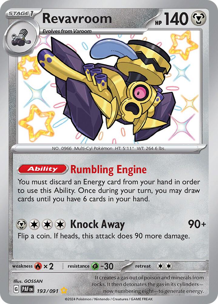Pokemon Revavroom 193/91 Paldean Fates
